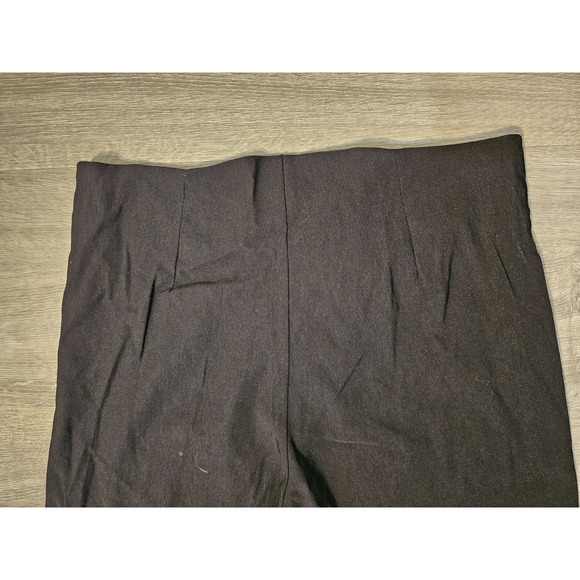 Vintage Cache Womens Black Pants Fringed Hem Sequins Boho Size S Zip Front - Picture 6 of 6